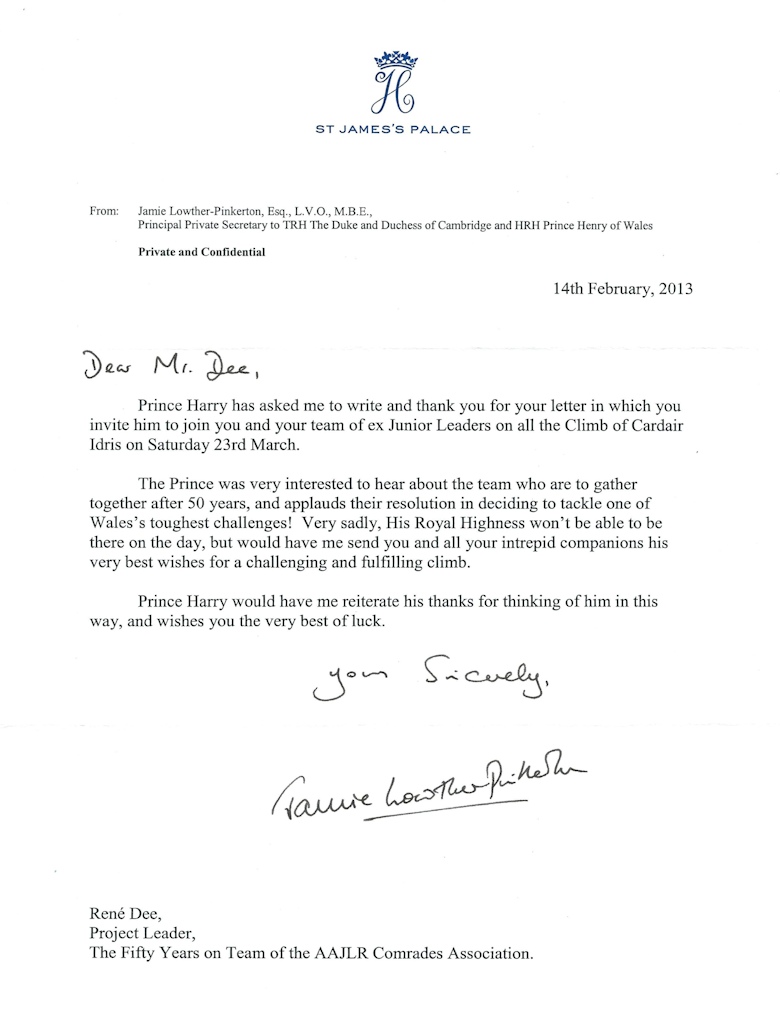 Reply From Prince Harry